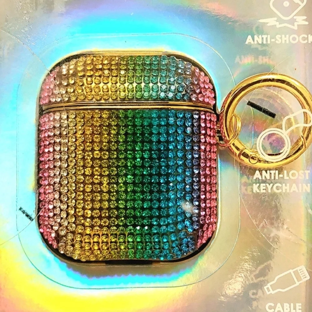 🌻 Apple Charging Station Rhinestone AirPods Case 4 Apple Watch & iPhone